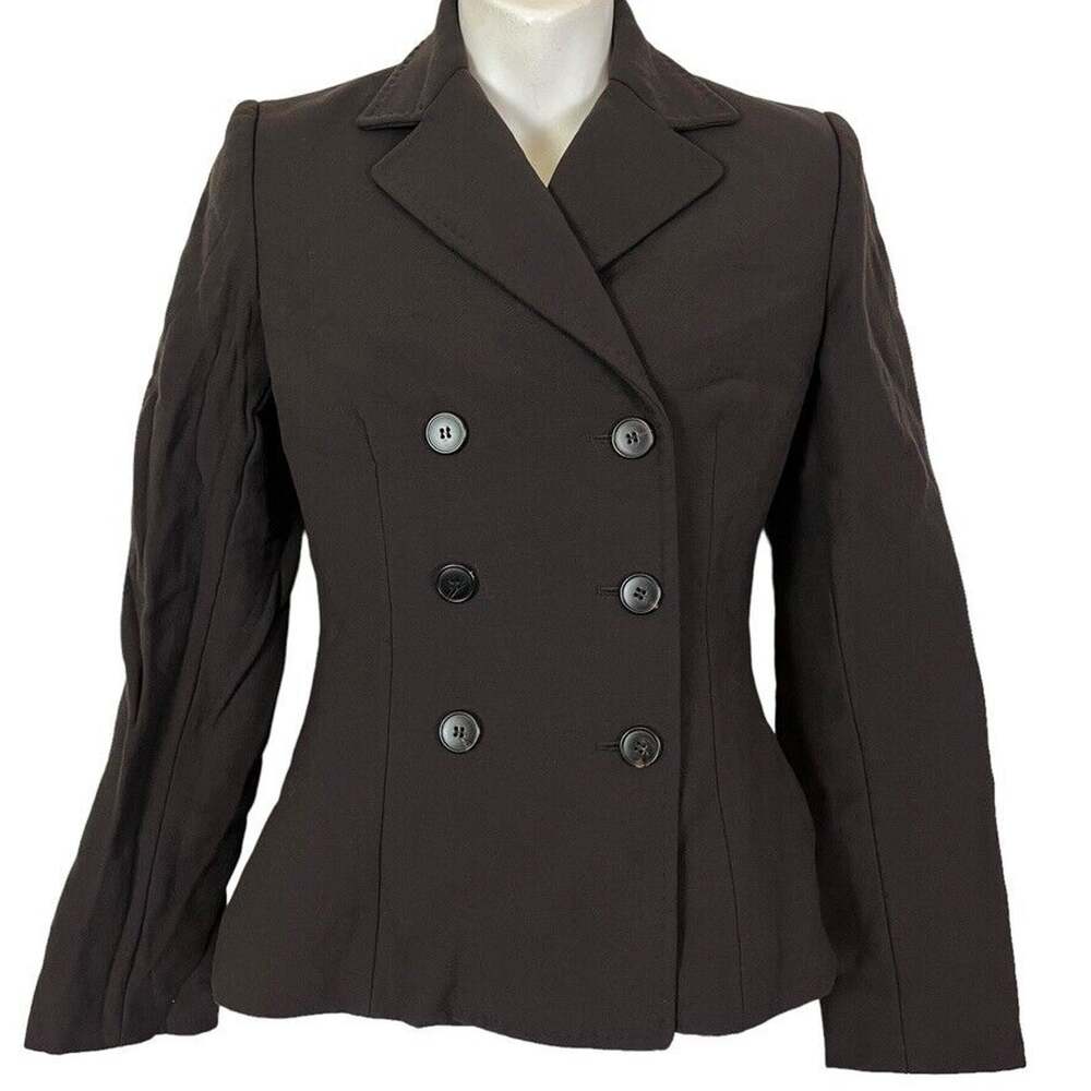 Dolce & Gabbana Womens Brown Wool Steampunk Whimsigoth Suit Jacket Blazer 40 / 4